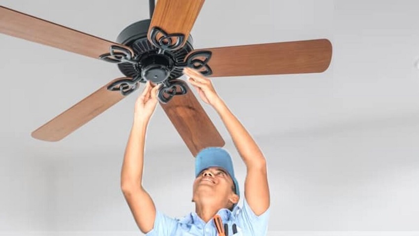 Mount the fan How to install a ceiling fan step by step
