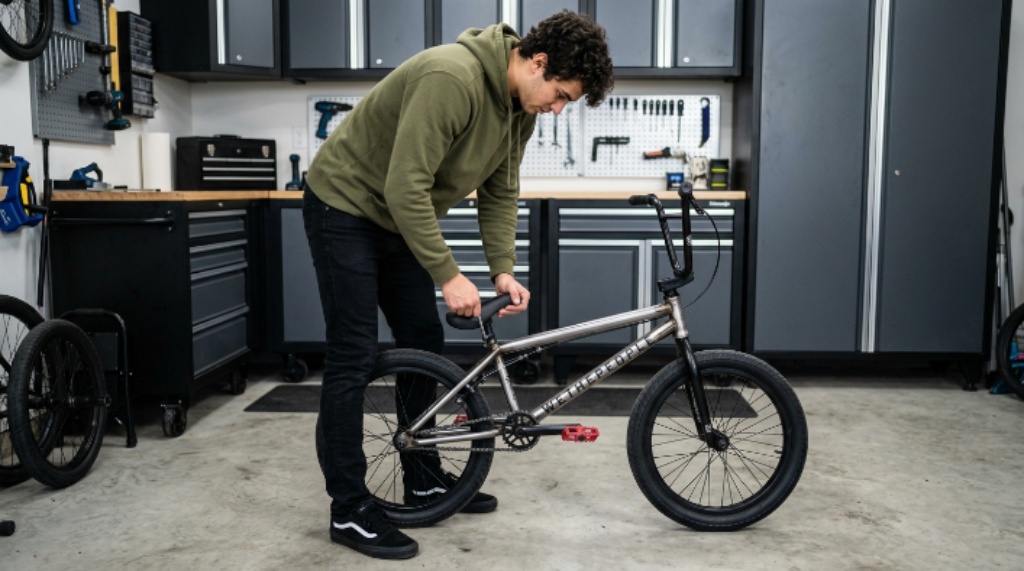 Adjusting a BMX bike for different riding styles