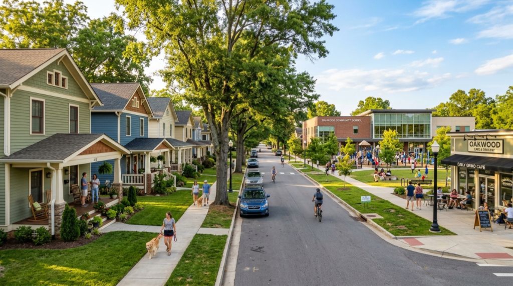 Family-friendly Southeast rental neighborhood offering convenient amenities, accessible services, comfortable homes, and practical commuting options