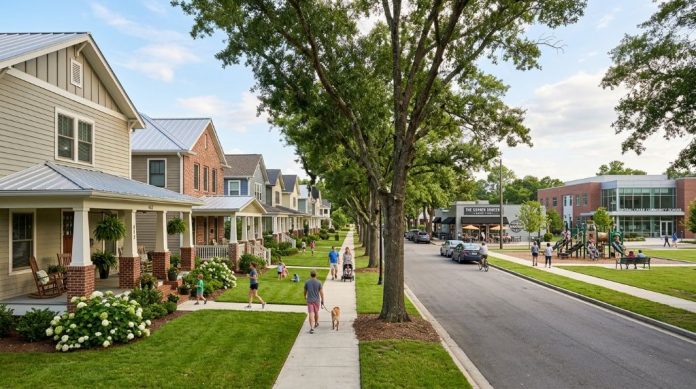 Southeast neighborhood with affordable rental homes, nearby schools, parks, shops, and convenient community amenities